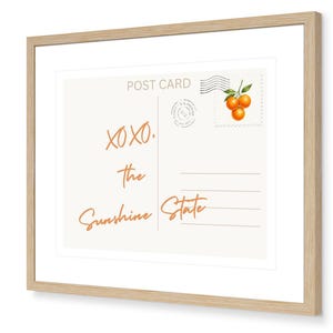 Art numérique Carte postale de l'État de Floride