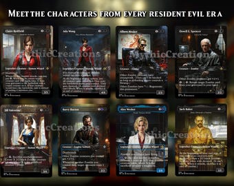RESIDENT EVIL Card Deck 100 Cards + Tokens/ All Original Artwork