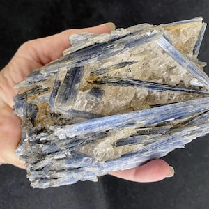 Raw Blue Kyanite Crystal 1+ pound FREE US SHIPPING Choose Your Favorite | Raw Kyanite Spears in Quartz | Kyanite Specimen Gemstone