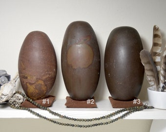 Shiva Lingam FREE US SHIPPING Gorgeous 4 to 6 lb Approx 7 inch Shivalinga | Siva Lingham Stone | India Narmada River Statue Fertility Stones