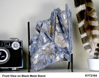 Large Raw Kyanite Crystal Fast FREE US SHIPPING 3+ lbs | Natural Blue Kyanite Spears in Quartz | 6.5 x 4 x 3.75 inches Specimen Gemstone