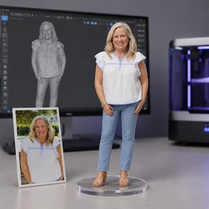 Figura personalizada impresa en 3D a partir de una foto, muñecas personalizadas, estatua de retrato de cuerpo entero personalizada, regalo de cumpleaños o aniversario.