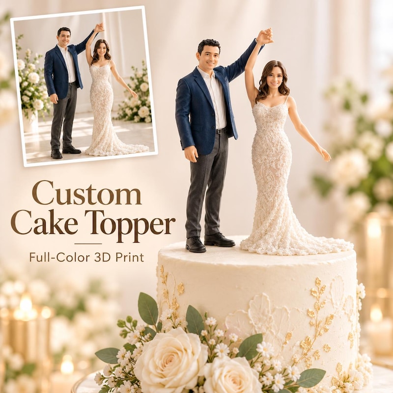 Customized 3d Cake Topper - Etsy