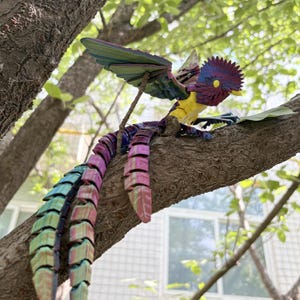 3D Printed Conure Parrot - Articulated Bird Model, Unique Gift for Bird Lovers, Kids Toy, Birthday Present, Christmas Gift, Party Favor