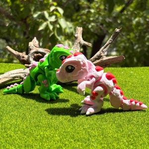 3D gedruckter mehrfarbiger T-Rex Dinosaurier: Schreibtisch Dekor, Dino Liebhaber Geschenk