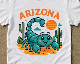 scorpions and cactus  shirt , 90s vintage graphic t-shirt , retro  t-shirt , unisex t-shirt for adults ,  Cute Desert Creature
