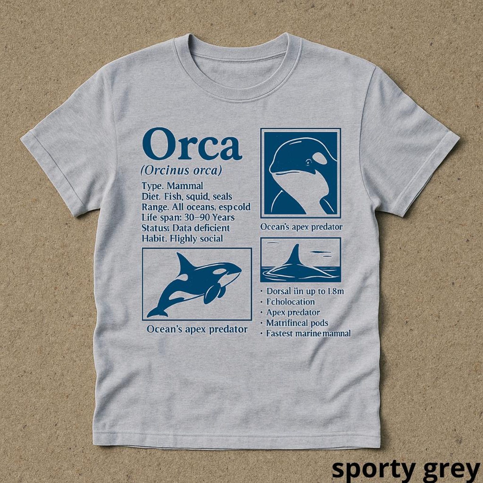 Orca Shirt , 90s Vintage Graphic T-shirt , Retro Orca T-shirt , Unisex ...