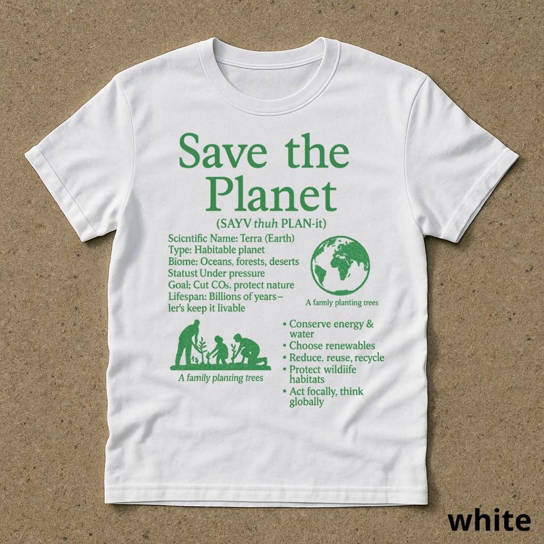 Save the Planet T-shirt , 90s Vintage Graphic T-shirt , Retro Planet T ...