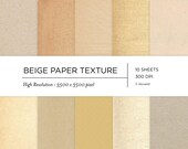 Beige Paper Textures: Neutral Watercolor Backgrounds (Digital Download)
