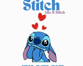 Stitch-SVG-bestand | Op Disney geïnspireerd Cricut en silhouetontwerp (digitale download)
