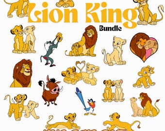 Lion King SVG-bundel | Simba-geïnspireerde, Cricut en Silhouette Cut-bestanden (digitale download)