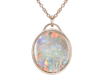 Love Note No. 1 Australian Opal Necklace by NIXIN Jewelry