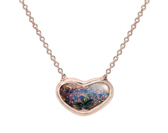 All You Need is Love Australian Opal Necklace by NIXIN Jewelry