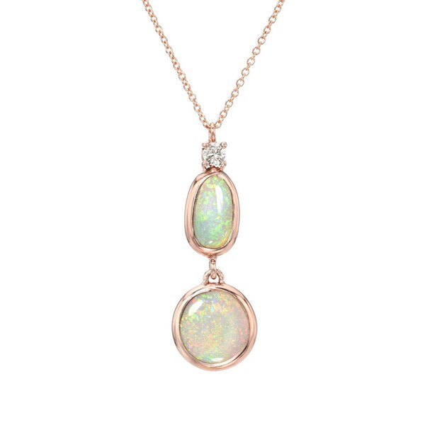 Cadence Australian Opal Necklace by NIXIN Jewelry