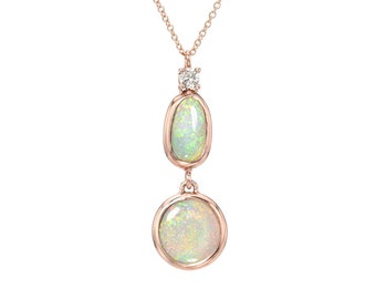 Cadence Australian Opal Necklace by NIXIN Jewelry