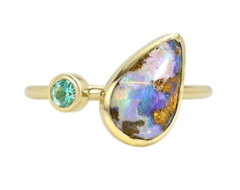 Guiding Light Australian Opal Ring by NIXIN Jewelry