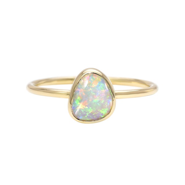 Dreamscape No. 12 Gold Crystal Opal Ring by NIXIN Jewelry