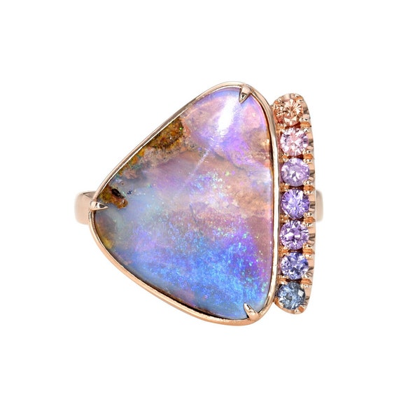 Champagne Skies Australian Opal Ring by NIXIN Jewelry