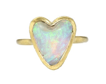 Seams of Love Australian Opal Ring by NIXIN Jewelry