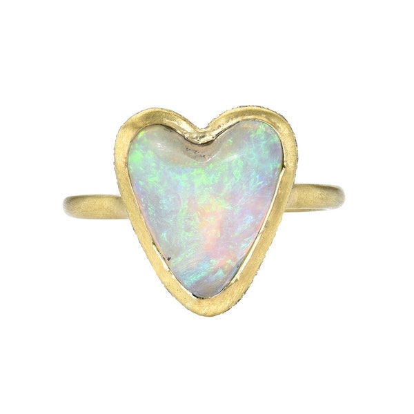 Seams of Love Australian Opal Ring by NIXIN Jewelry