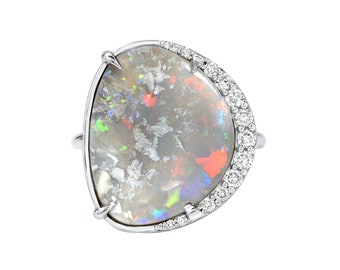 True Colors Australian Opal Ring by NIXIN Jewelry