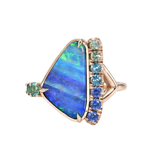 Bondi Retrospective Australian Opal Ring by NIXIN Jewelry