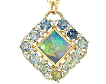 Pendentif en opale d'Australie Conjecture par NIXIN Jewelry