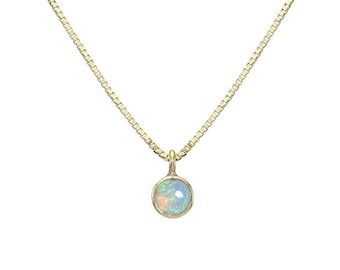 Belle Petite Australian Opal Necklace by NIXIN Jewelry