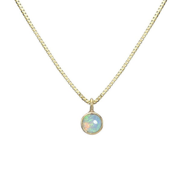 Belle Petite Australian Opal Necklace by NIXIN Jewelry