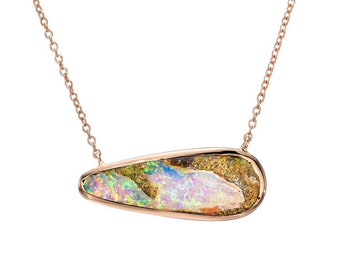 Cloud Nine Dali Australian Opal Necklace by NIXIN Jewelry