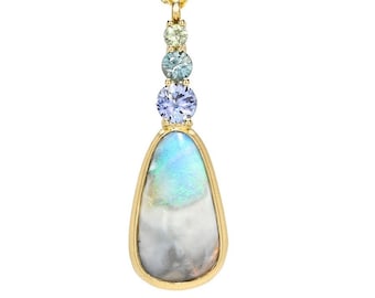 Prelude Australian Opal Pendant by NIXIN Jewelry