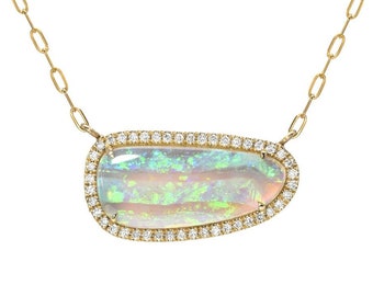 Alpine Reverie Australian Opal Necklace by NIXIN Jewelry