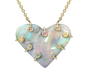 Cherished Confection Australian Opal Necklace by NIXIN Jewelry