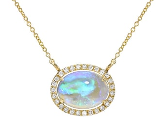Revealed Australian Opal Necklace by NIXIN Jewelry