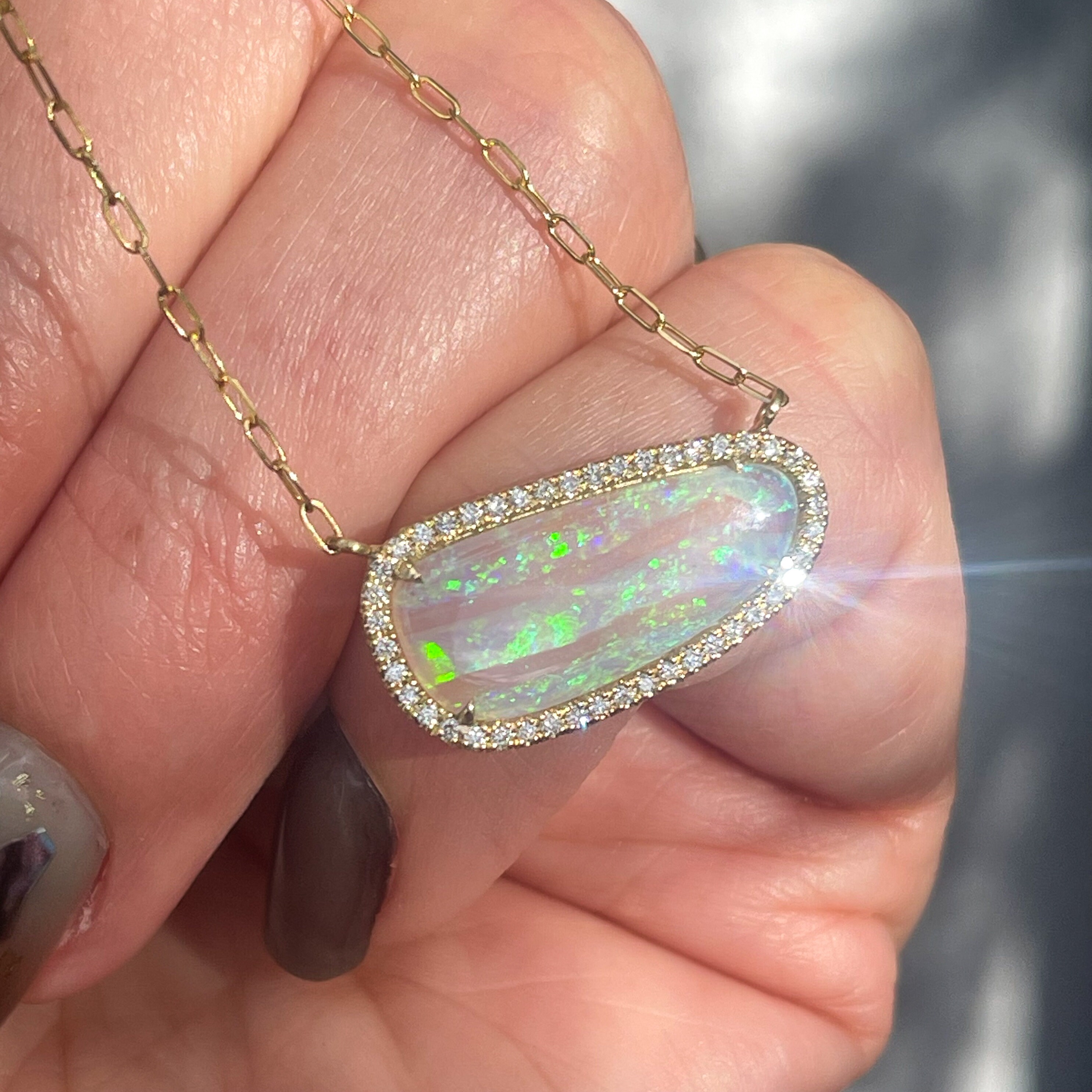 NIXIN Jewelry の Alpine Reverie オーストラリアン オパール 