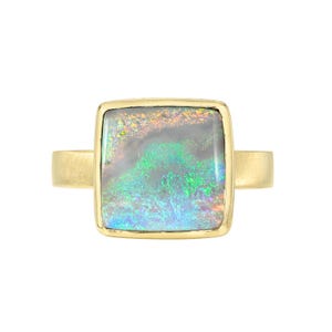 Weave of 1000 Australian Opal Ring by NIXIN Jewelry