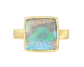 Weave of 1000 Australian Opal Ring by NIXIN Jewelry