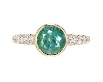 Denouement Emerald and Diamond Ring by NIXIN Jewelry