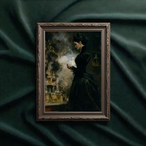 Gothic Witch Apothecary Art Print: Occult Victorian Decor