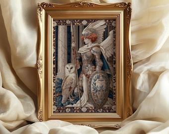 Athena art print: Greek Mythology Tapestry decor