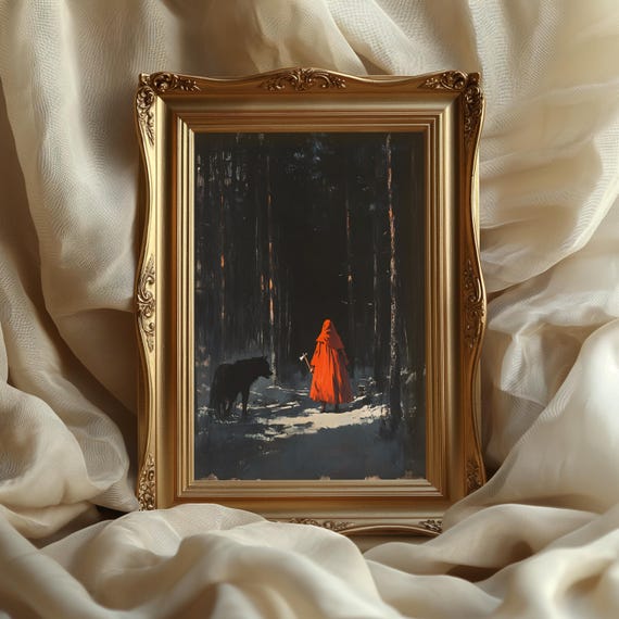 Little Red Riding Hood: Dark Fantasy Art Print