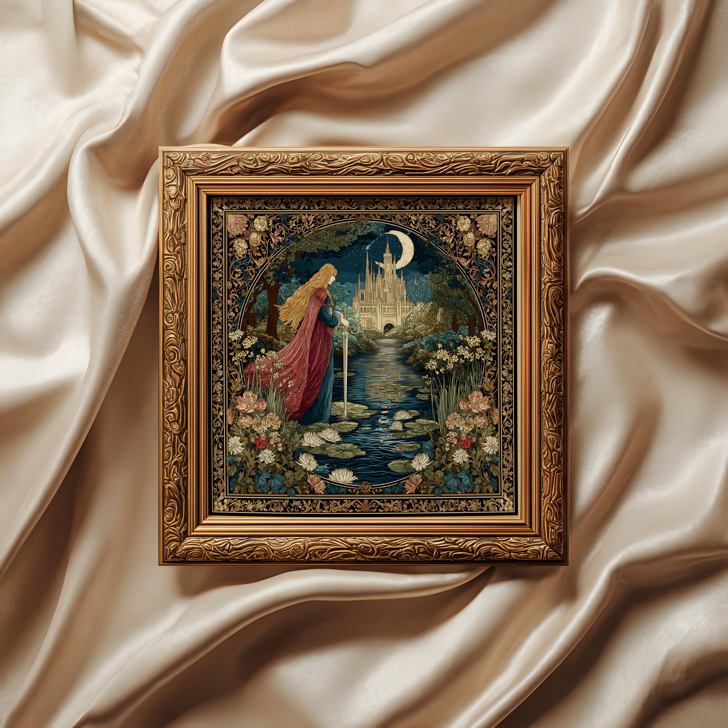 Lady of the Lake Art - Etsy UK