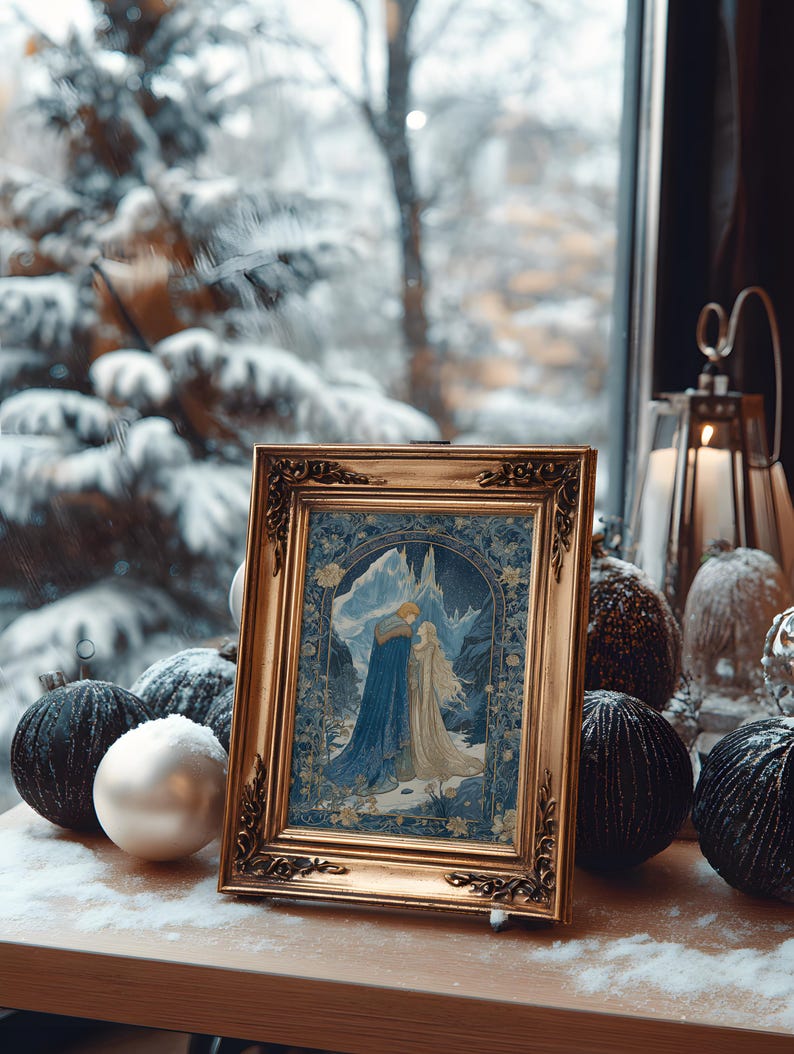 Ice Queen Art Print: Snow Queen Fantasy Poster - Etsy