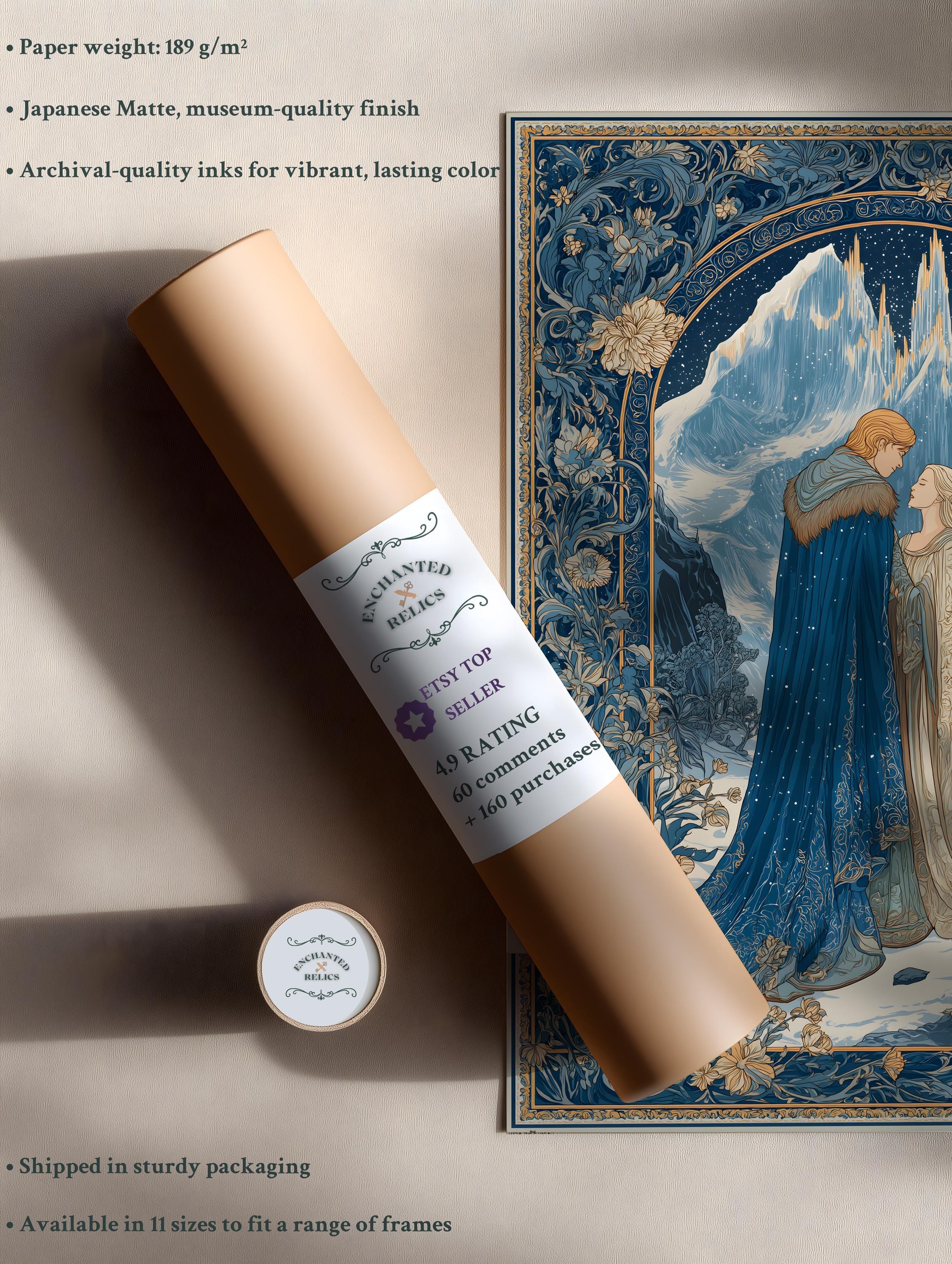 Ice Queen Art Print: Snow Queen Fantasy Poster - Etsy