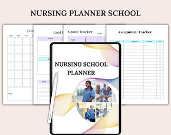 Nursing School Planner, Clinical Rotation Tracker (PDF)