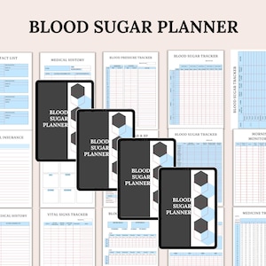 Journal imprimable de la glycémie, encarts numériques pour agenda médical, modèle de suivi de la glycémie, feuille de surveillance du diabète, dossier quotidien de l'insuline (PDF)