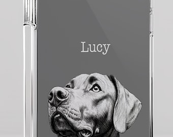 Funda de teléfono personalizada con foto de mascota: Funda para iPhone personalizada con perro y gato