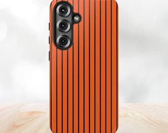 Custom Name Striped Phone Case: Retro Minimalist Design - iPhone, Samsung, Pixel