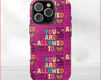 Mental Health Phone Case: Inspirational Quote Design for iPhone & Samsung