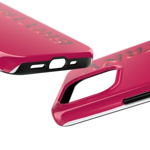 Prénom personnalisé Coque pour iPhone personnalisée Coque en silicone pour iPhone Coque pour iPhone brillante Cadeau personnalisé, cadeau coque pour iPhone monogramme pour lui elle image 2